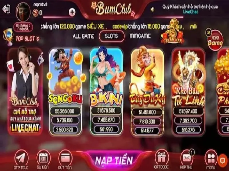 Game bài đổi thưởng siêu hấp dẫn tại Bum Club